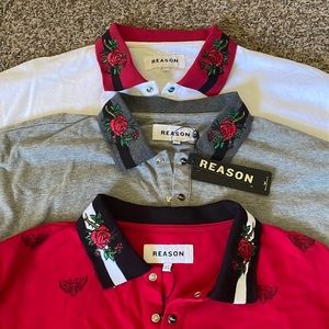 Reason Clothing Polos: (XL)